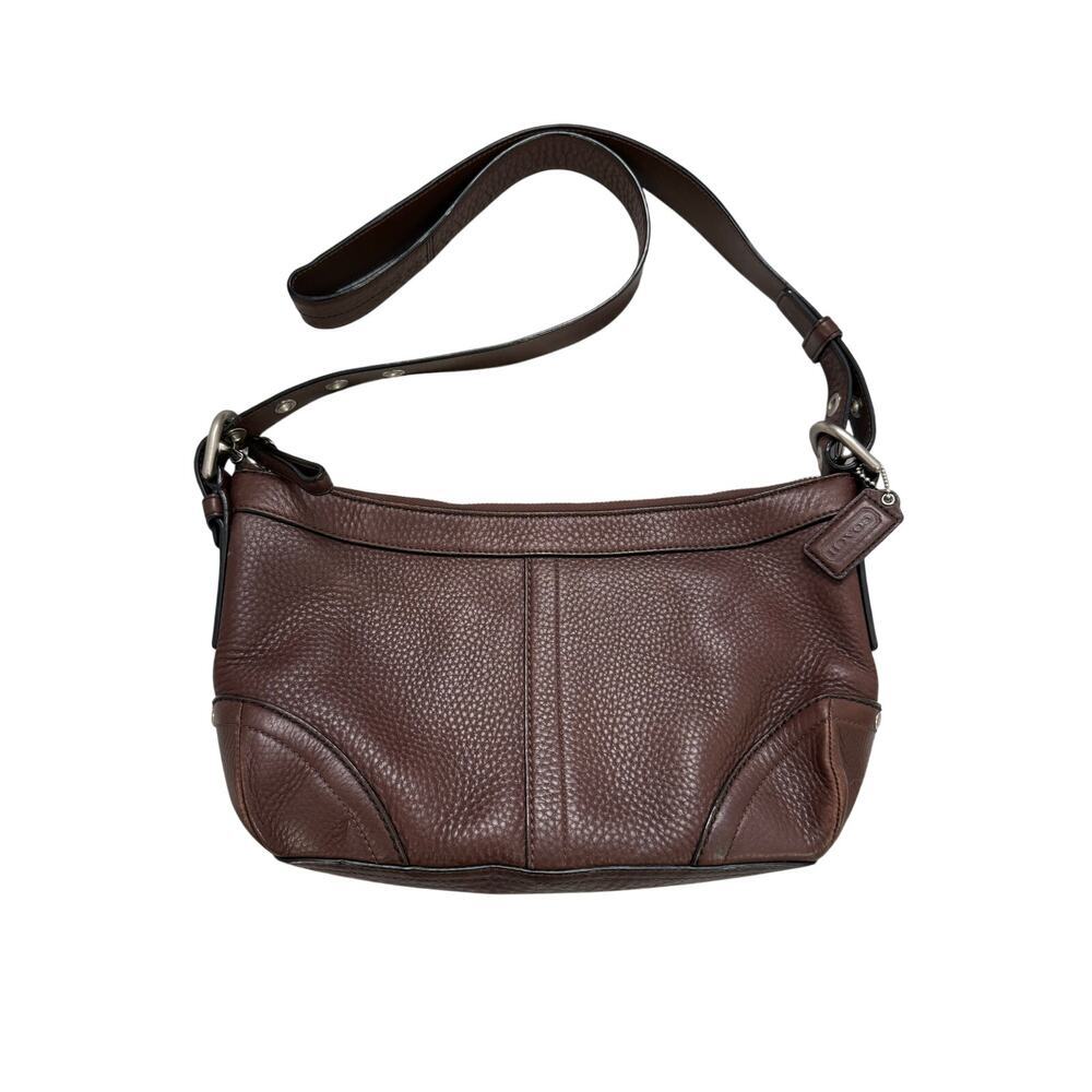 Coach Brown Pebbled Leather Soho Boho Shoulder Bag Purse GS